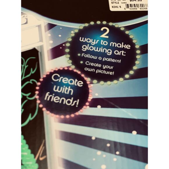 Lite Brite Four Share Cube Some Pattern Sheets Working Battery Operated Pegs EUC - Picture 11 of 13